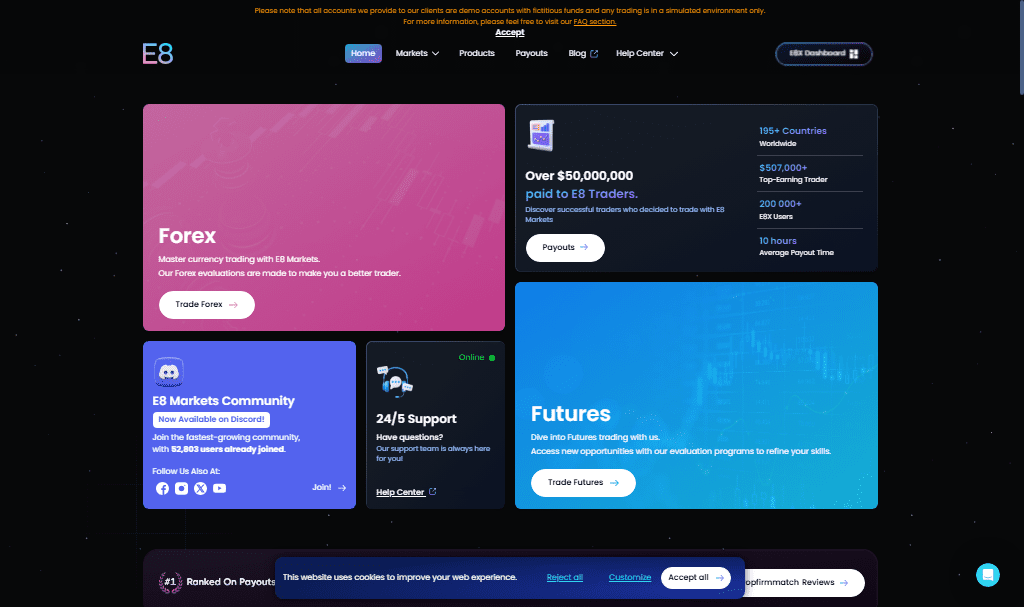 E8 Funding Review