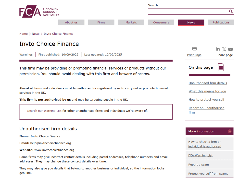 Invto-Choice-Finance-FCA-Warning