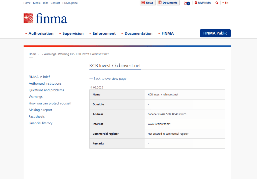 KCB-Invest-kcbinvest-net-Warning-list-FINMA