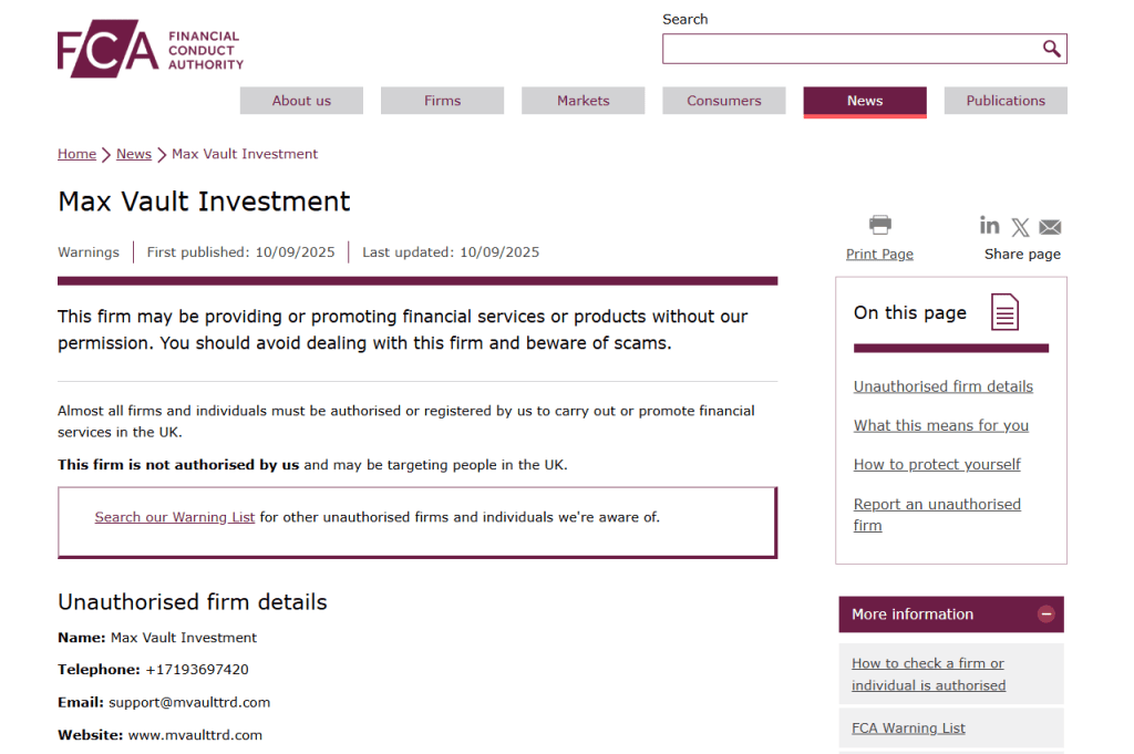 Max-Vault-Investment-FCA-Warning