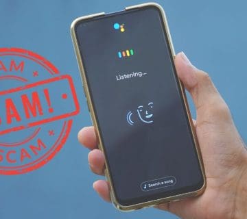 Google Voice Search Scam